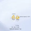 Perle d'espacement triangulaire en or sablé pour bijoux DIY, taille 2,5mm, doré - Pépite d'Or Triangulaire 2.5mm (G-38-7) / 1 Pièce / Or