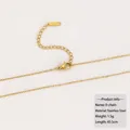 Collier minimaliste à maillons O en acier inoxydable doré avec fermoir mousqueton et extension - Chaîne en O en Acier Inoxydable Doré