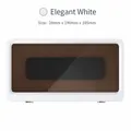 Wall-mounted waterproof bathroom phone box in elegant white for shower binge-watching - Elegant White