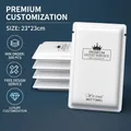 Individually wrapped customized white disposable wet towel for hotels and catering - VIP Exclusive Crown (N09) / 23*23cm