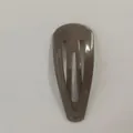 Solid taupe 5cm water drop snap hair clip for children bangs and side hair styling - Coffee