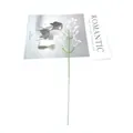 Rama de flores de paniculata blanca artificial para decoración de bodas y el hogar - Blanco Puro