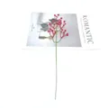 Single stem red artificial baby's breath flower for wedding and home flower decor. - Red