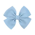 Fiocco per capelli azzurro testurizzato per bambine, ideale per acconciature moda - Stile Trama Grano di Mais (7) / Blu Chiaro