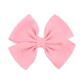 Fiocco di stoffa rosa testurizzata per accessorio fascia in nylon per bambine piccole - Stile Trama Grano di Mais (24) / Rosa chiaro
