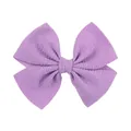 Grande fiocco per capelli viola testurizzato per bambine accessori per feste - Stile Trama Grano di Mais (25) / Lavanda