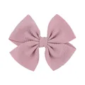 Elegante fiocco rosa per bambini con tessuto testurizzato a chicchi di mais senza cuciture - Stile Trama Grano di Mais (36) / rosa scuro