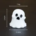 White Halloween ghost resin figurine ornament miniature for micro landscape 2.4cm - Christmas Series / Scary Ghost / Solid Color