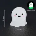 Miniature luminous Halloween ghost figurine for micro landscape decoration and crafts - Christmas Series / Luminous Bald Ghost
