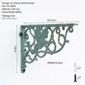 Antique decorative cast iron angel wall shelf bracket in distressed green finish - Angel Relief Support Bracket - Sage Green Gold (8459) / 1 Piece
