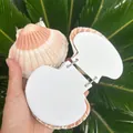 Vintage style handmade natural shell loose-leaf notebook with shell-shaped pages - Double Convex Queen Shell Notebook (Special Offer)