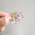 Stile Fiore in Cristallo Marquise (ZJ007 Viola Loto) / Viola Loto (ZJ007 Viola Loto)