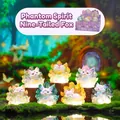 Adorable kitsune nine-tailed fox resin figurine for desktop decoration and creative gift - Phantom Spirit Nine-Tailed Fox (HM223) / Full Set (6 Pieces)