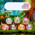 Set of 7 colorful Nine-tailed Spirit Fox resin blind box figurines for desk decor - National Beauty and Fragrance Nine-Tailed Fox (-487) / Full Set (6 Pieces)