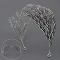 Black Luxury Versatile Bridal Headband Ts-j3127sblk