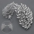 Luxurious silver full rhinestone wide headband bridal headpiece for banquet dresses - Silver (TS-J3182S)