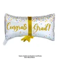 Gouden Congrats Grad diploma gevormde folieballon voor afstudeerfeest decoratie - Gouden Afstudeercertificaat
