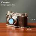 Miniatuur vintage camera ornament van hars voor nostalgische huisdecoratie - Camera
