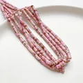 Perle tubo Heishi 4x2mm in pietra sintetica rosa per creazione gioielli - Turchese viola chiaro