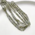 Perline distanziatrici a tubo in pietra naturale grigia 4x2mm per gioielli fai-da-te - Labradorite