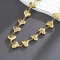 X1053 A Heart-shaped Necklace Gold