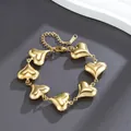 S604 Heart-shaped Bracelet Gold