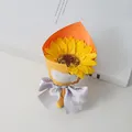 Grande Bouquet Cilindrico - Giallo Girasole (carta Arancione)