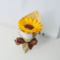 Grande Mazzo Cilindrico Color Giallo Girasole (colore Della Carta Di Giornale)