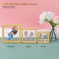 Gelbes PE-Film-Schmuckdisplay-Set in drei Größen für Ringe und Ohrringe - 7*7 Ohne Sockel / Kurkuma