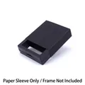 Schwarze Papierschutzhülle für den Rahmen der PE-Film-Schmuck-Präsentationsboxen - Schwarze Papierhülle / 7*7 Ohne Sockel / Schwarz