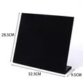 Espositore per orecchini in velluto nero con dimensioni di 28,5 cm - Piastra per Orecchini Grande (Punzonata) / Nero
