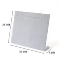 Gray velvet jewelry display stand for earrings and necklaces dimensions 32.5x28.5x9.5cm - Large Necklace Plate (Hooked) / Gray