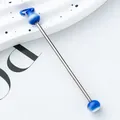 Creative blue gradient metal DIY beading rod for handmade keychain accessories - Dark Blue Gradient