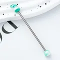 Teal gradient bead rod for DIY keychains and jewelry making - Mint Green Gradient