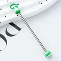 Green gradient DIY beading rod tool for custom handmade keychain jewelry accessories - Candy Green Gradient