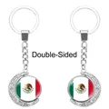 Roterende halve maan sleutelhanger met dubbelzijdig ontwerp van de Mexicaanse vlag - Vlag van Mexico (62438502)