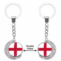 Double-sided rotating crescent moon keychain with England flag for fans - England Flag (62438538)