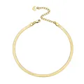 Elegant 14K gold plated S925 sterling silver flat snake chain anklet with heart tag - Minimum Order Of 30 - Sa12-14k / 925 Silver