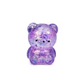 Ours squishy violet transparent avec paillettes pour soulager le stress et jouer - Ours Violet