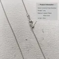 Silver-plated 45cm DIY curb chain necklace with lobster clasp and needle pin end - Universal Curb Chain (Silver)