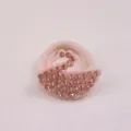 Elegant pink swan rhinestone hair tie for girls, cute princess style hair accessory. - Champagne Gold Swan (MT029)