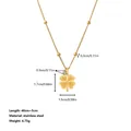 Diamantkette In Form Eines Vierblättrigen Kleeblatts