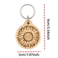 Rund Sonnenblume Graviert (Stil 1)