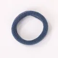 Hochelastisches blaues Nylon-Haarband für Kinder und Damen, weiches Haargummi Set - 1 Stück / Dunkelblau