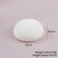 Grande modello di pane al vapore simulato bianco realistico da 10 cm accessorio foto - Mantou Piatto da 10 cm - Bianco