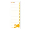 Cute orange cat illustration daily schedule notepad with simple horizontal writing lines - Cartoon Cat Notes Style (BQ03)