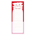Cat design daily to-do list notepad with 'Don't Wanna' print for time management - Disdainful Cat Don't Wanna List (BQ07)