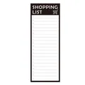 Minimalist daily shopping list notepad with 20 checkable lines for grocery planning - Shopping List Minimalist Industrial Style (BQ10)