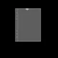 Transparent A5 size 1-slot loose-leaf binder card sleeves protectors 10 sheets pack - A5 1-Pocket Single-Sided Pages 10 Sheets 3#