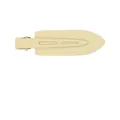 Minimalist crease-free duckbill hair clip for styling in elegant matte beige color - Beige